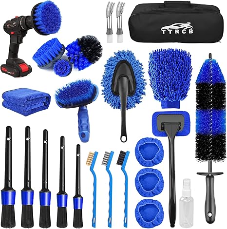 26Pcs Car Detailing Brush Set